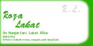 roza lakat business card